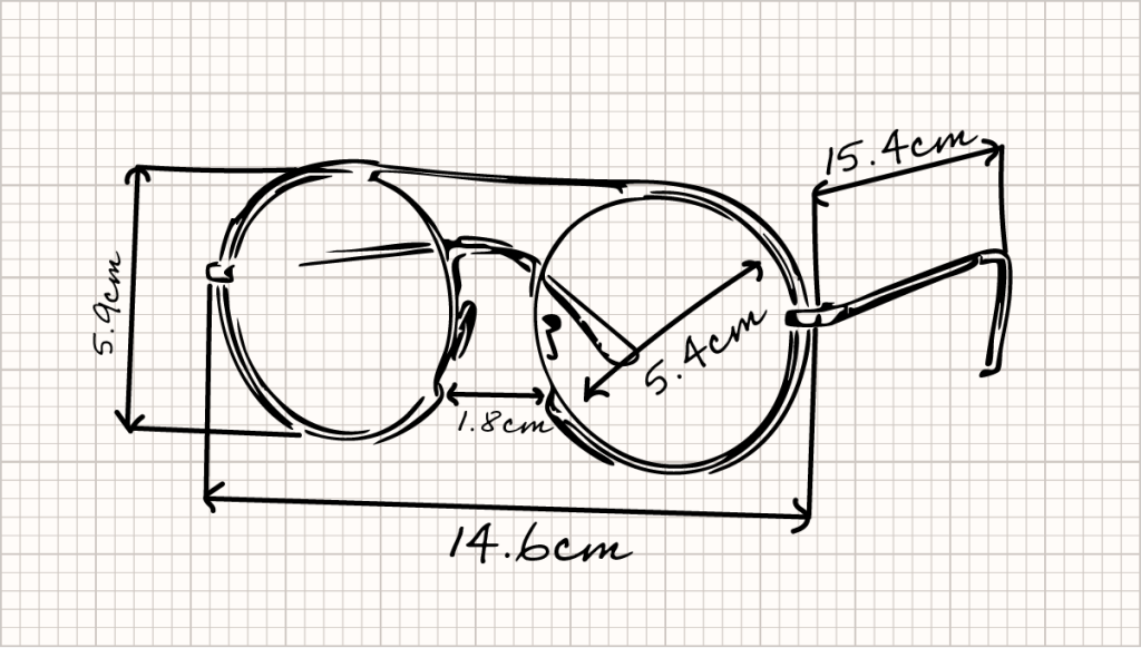 pink circular sunglasses