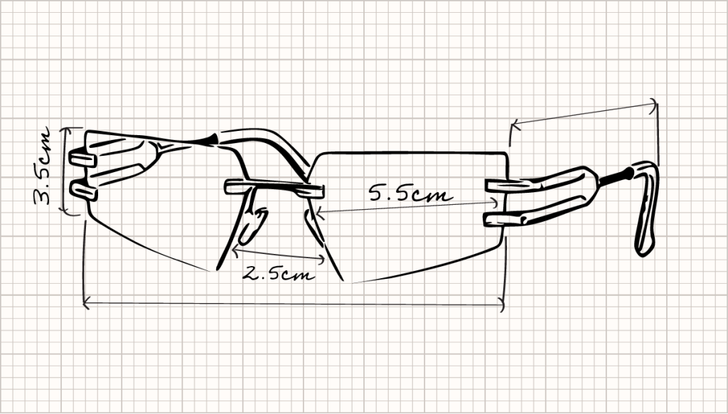 Unique Frameless Sunglasses